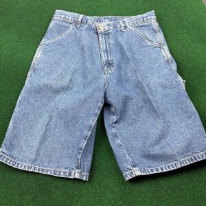 WRG Jean Co Authentic Issue Carpenter Denim Shorts Mens Size 32 Blue